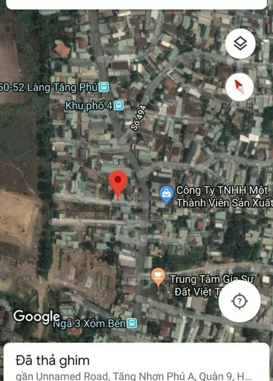 Bán lô Góc 1 sẹc đường Làng Tăng Phú, Quận 9. Gần khu Công Nghệ Cao