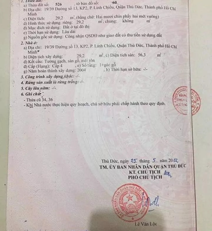 BÁN NHÀ 1 TRỆT 1 LẦU TRUNG TÂM THỦ ĐỨC 2,2 TỶ