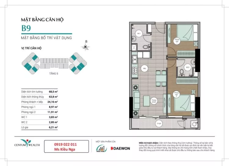 BÁN CĂN HỘ CENTUM WEALTH NGAY NGÃ TƯ THỦ ĐỨC