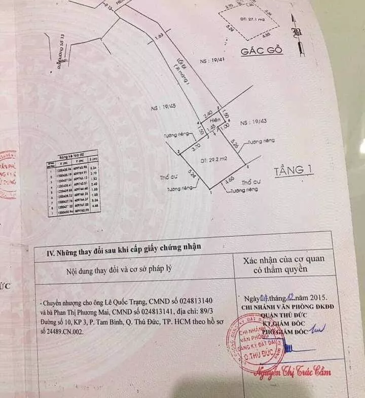 BÁN NHÀ 1 TRỆT 1 LẦU TRUNG TÂM THỦ ĐỨC 2,2 TỶ