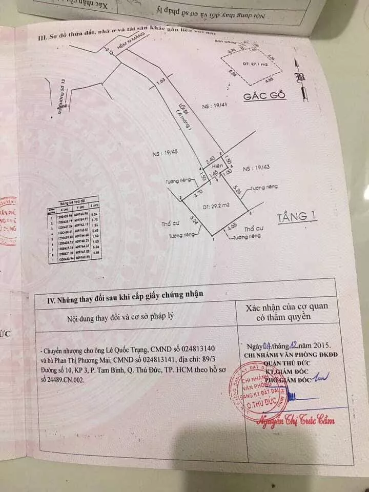 BÁN NHÀ 1 TRỆT 1 LẦU TRUNG TÂM THỦ ĐỨC 2,2 TỶ