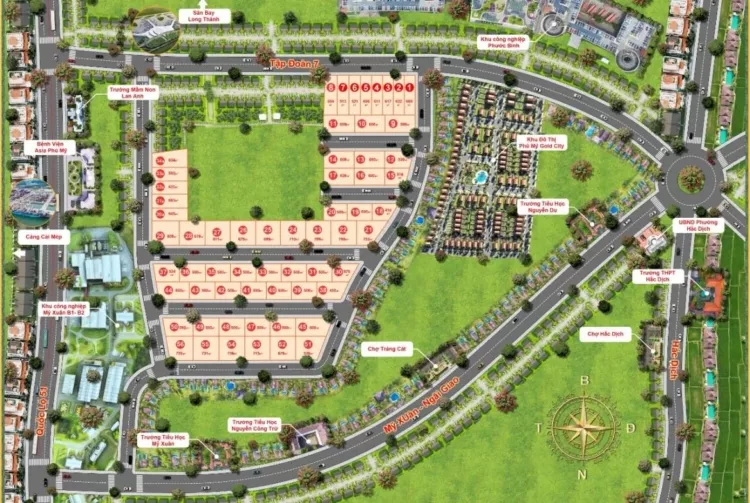 Bán đất Phú Mỹ giá từ1,6 tỷ 1 lô 500m2, vị trí trung tâm