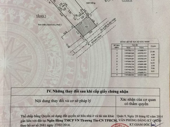 Bán nhà mặt tiền đường Nam Hoà quận 9