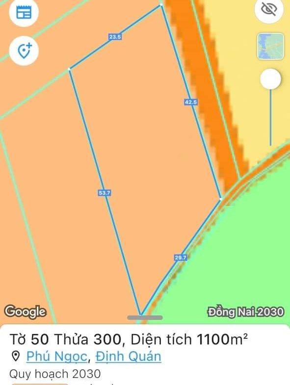 1 lô đất vườn góc 2 mt có sẵn 100m2 thổ cư giá siu rẻ