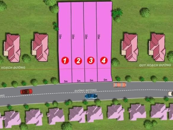 Bung 4 lô đất trục chính Phú Hoà, định quán giá rẻ