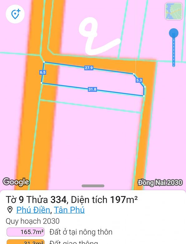 Bán lô đất siêu đẹp ngay trung tâm Phú Điền, Tân Phú, Đồng Nai