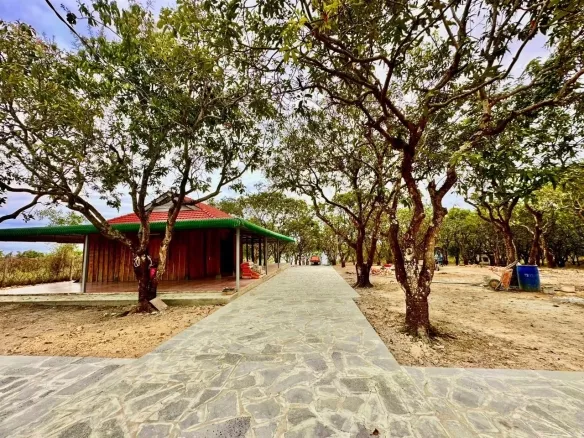 Bán đất tặng nhà nguyên căn bằng gỗ đẹp