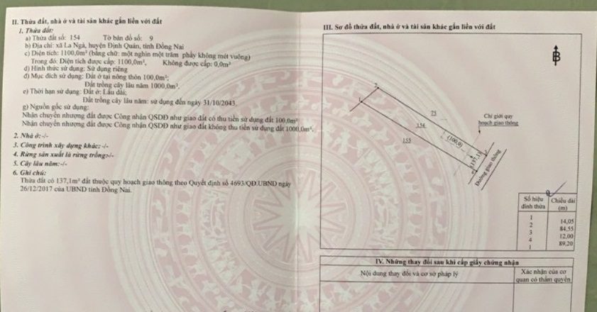 Bán đất vườn La Ngà- Định Quán- Đồng Nai
