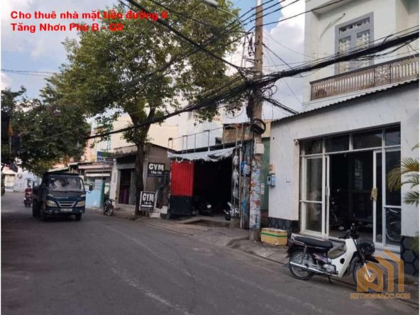 Cho thuê nhà nguyên căn mặt tiền đường 6 Tăng Nhơn Phú B quận 9