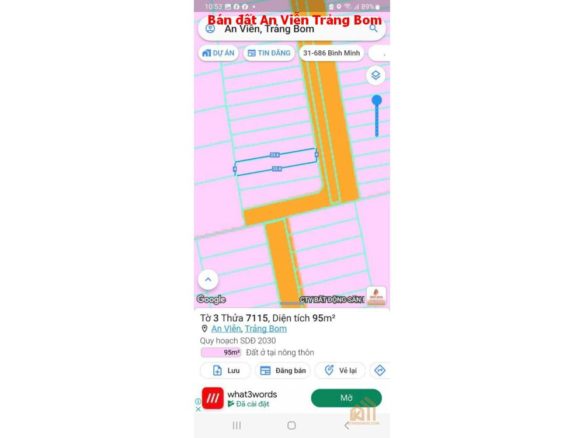 Bán đất An Viễn Trảng Bom giá chỉ 850tr