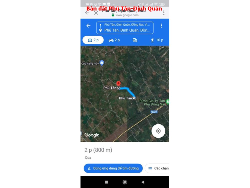 Chủ hạ giá 2 tỷ bán nhanh lô đất Phú Tân Định Quán diện tích 3ha