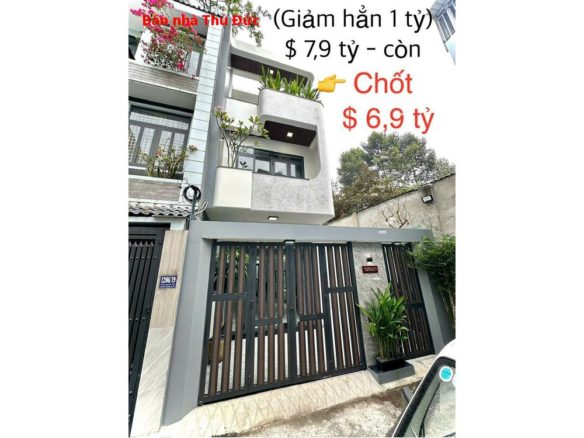 Bán nhà Thủ đức, chủ cần tiền ăn tết giảm hẳn 1 tỷ