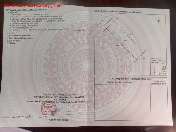 Bán đất nền khu đô thị Biên Hòa New City