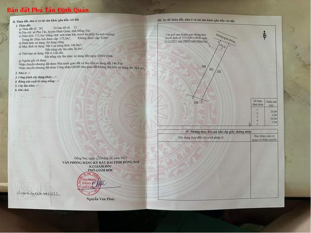 Còn 1 lô đất thổ cư Phú Tân giá 360tr- siu rẻ