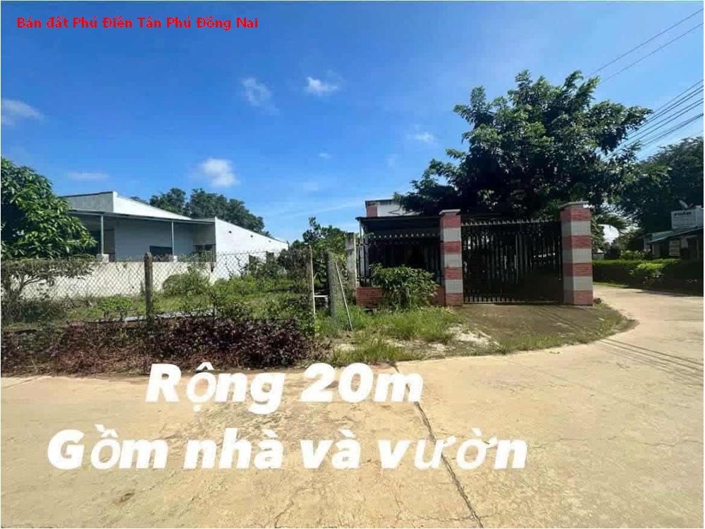 Bán đất Phú Điền tặng căn nhà cấp 4, lô góc 2 mặt tiền tiện phân lô