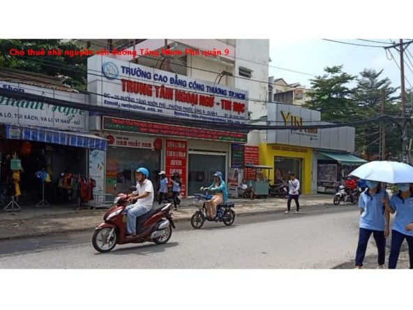 Cho thuê nhà nguyên căn mặt tiền Tăng Nhơn Phú quận 9, vị trí siêu đẹp tiện kinh doanh
