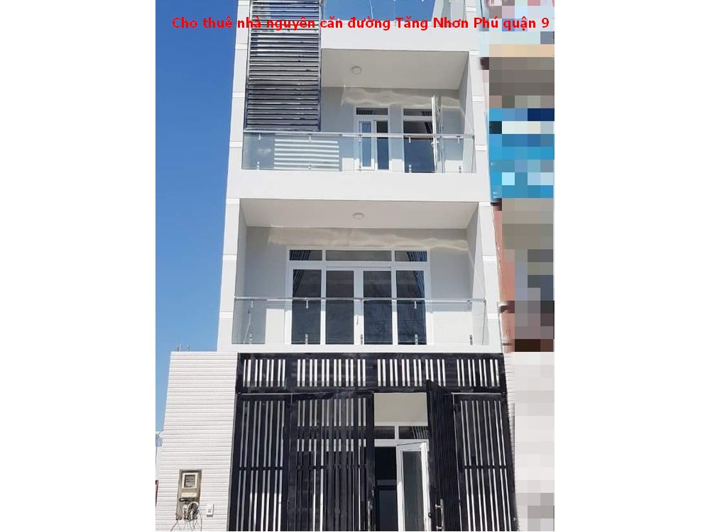 Cho thuê nhà nguyên căn mặt tiền Tăng Nhơn Phú quận 9, vị trí siêu đẹp tiện kinh doanh