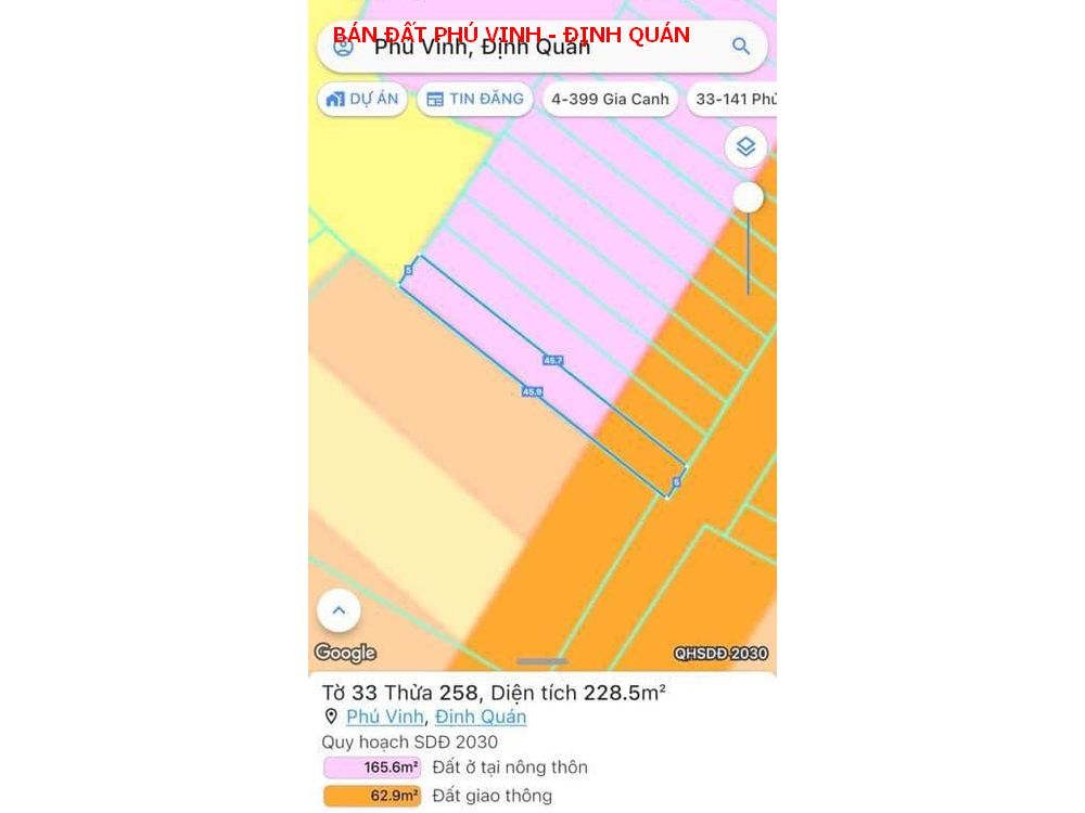 Bán gấp đất thổ cư xã Phú Vinh -Định Quán giá siêu siêu rẻ