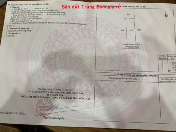 Bán rất gấp 2 lô đất Trảng Bom ngay khu công nghiệp Giang Điền giá siêu tốt