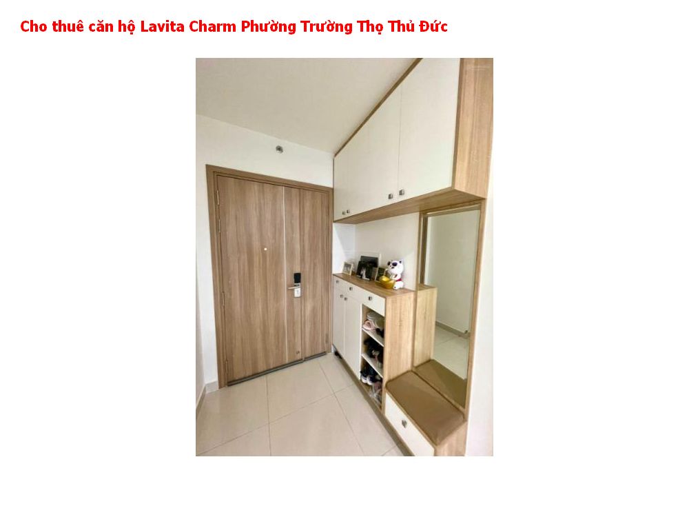 Cho thuê căn hộ Lavita Charm Phường Trường Thọ Thủ Đức