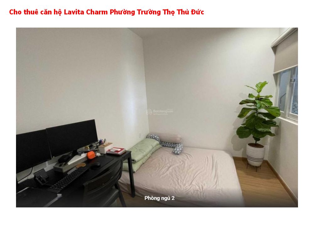 Cho thuê căn hộ Lavita Charm Phường Trường Thọ Thủ Đức