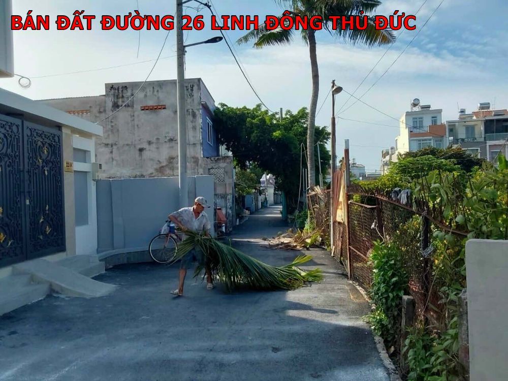 Bán đất đường 26 Linh Đông Thủ Đức giá rẻ