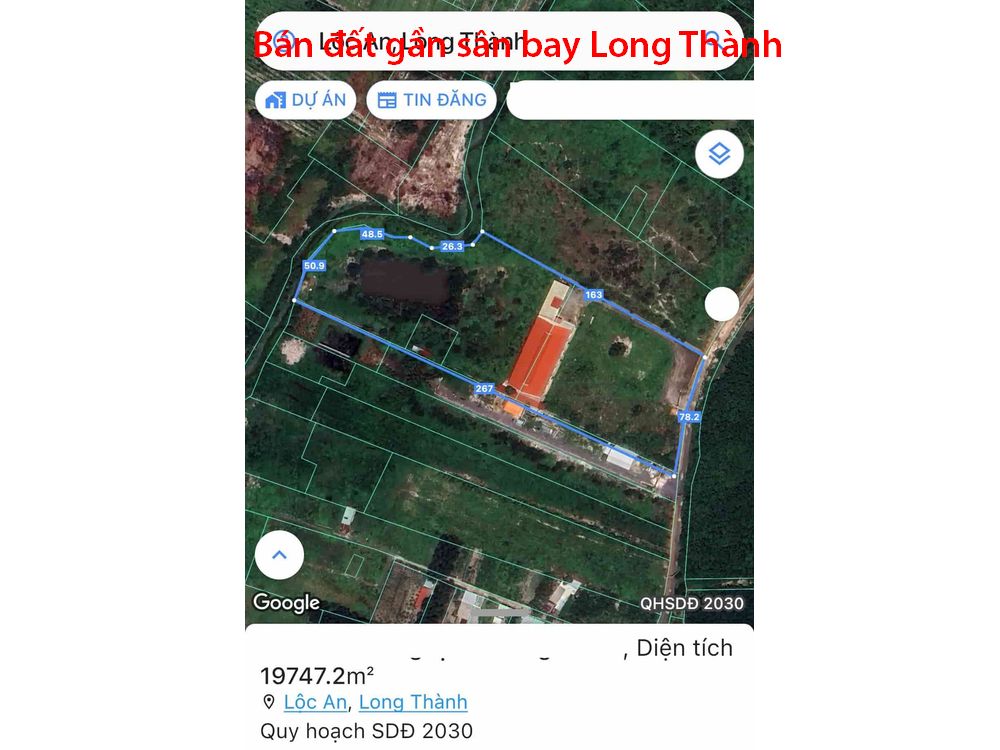 Bán đất gần sân bay Long Thành