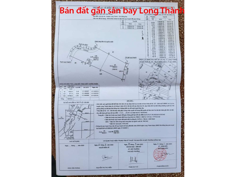 Bán đất gần sân bay Long Thành