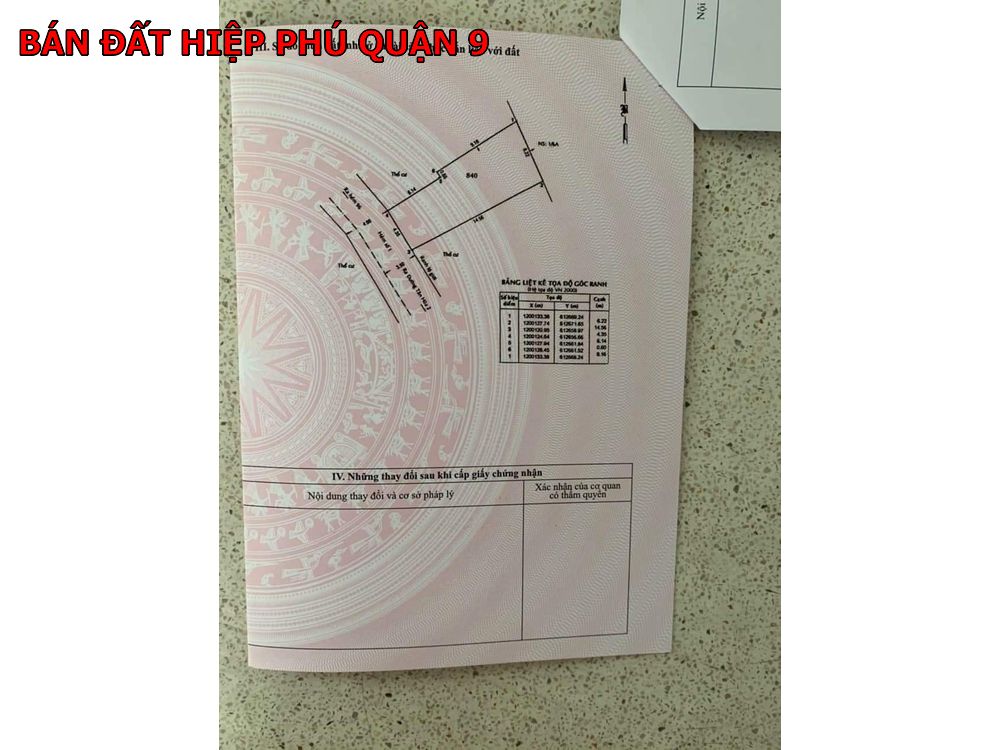 Bán đất Hiệp Phú quận 9 – đường Tân Hòa 2 giá tốt