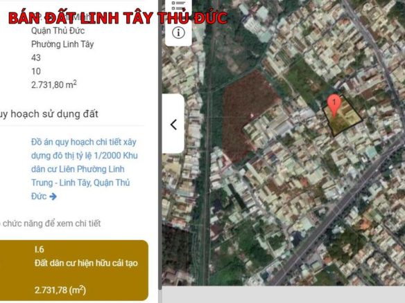 Bán đất Linh Tây Thủ Đức, ngay Phạm Văn Đồng