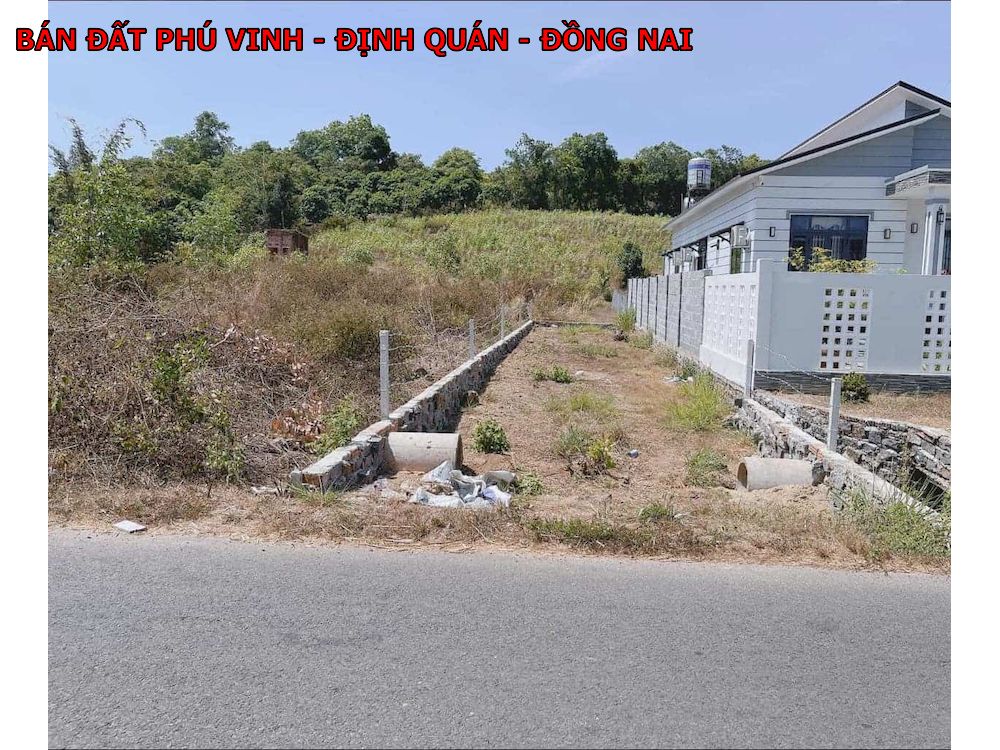 Bán đất mặt tiền nhựa Phú Vinh Định Quán tiện kinh doanh
