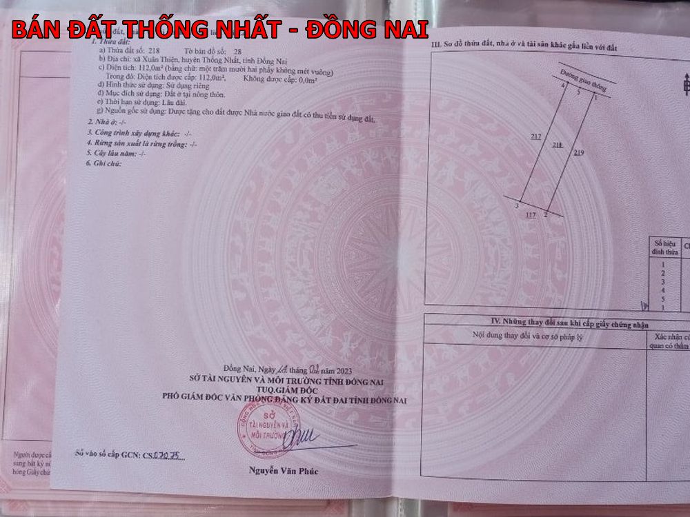 Chỉ 360tr có ngay lô đất thổ cư ngay Thống Nhất, Đồng Nai