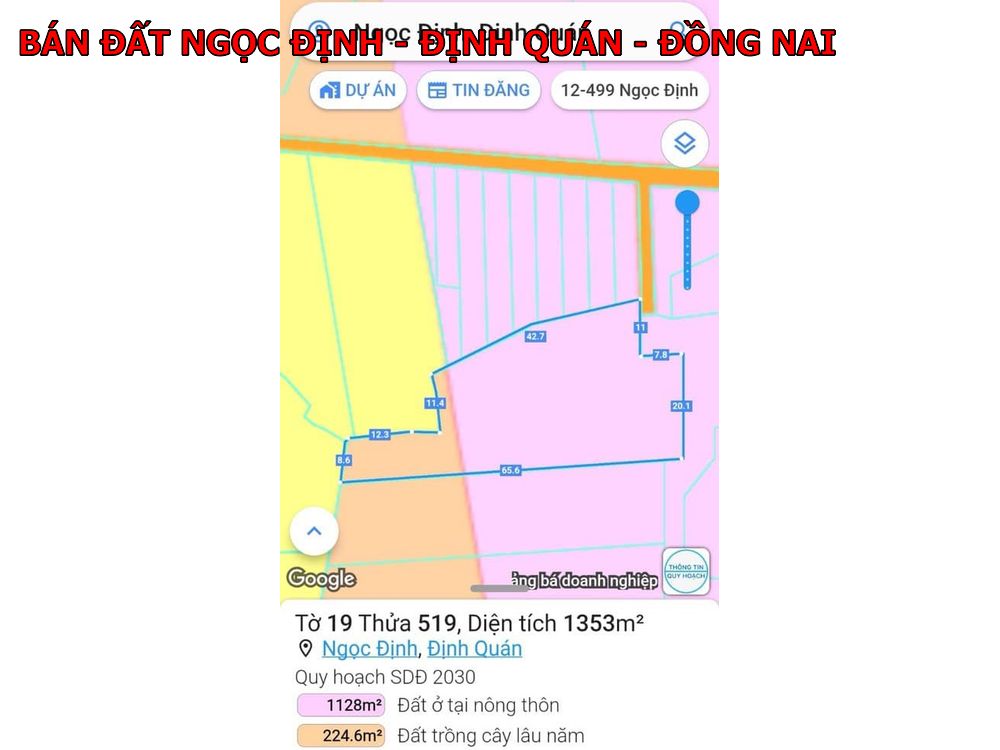 Đất vườn có 300m thổ cư ngay Ngọc Định, Định Quán giá chỉ 900tr