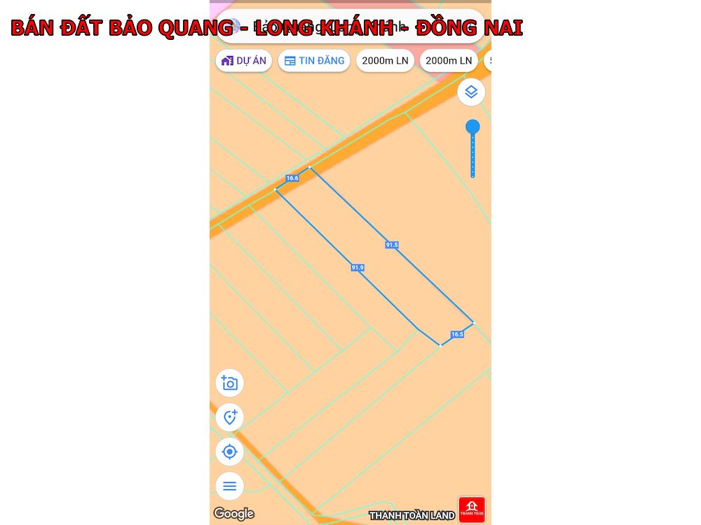 Bán đất Bảo Quang, Long Khánh, 1500m2 mà giá chỉ 1,35 tỷ