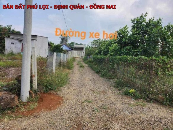 Bán đất thổ cư xã Phú Lợi, Định Quán, Đồng Nai, chỉ 320tr