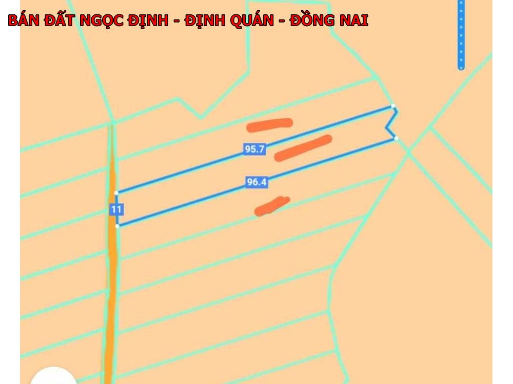 Đất vườn Ngọc Định, Định Quán Đồng Nai, Giá chỉ 350tr / 1000m2