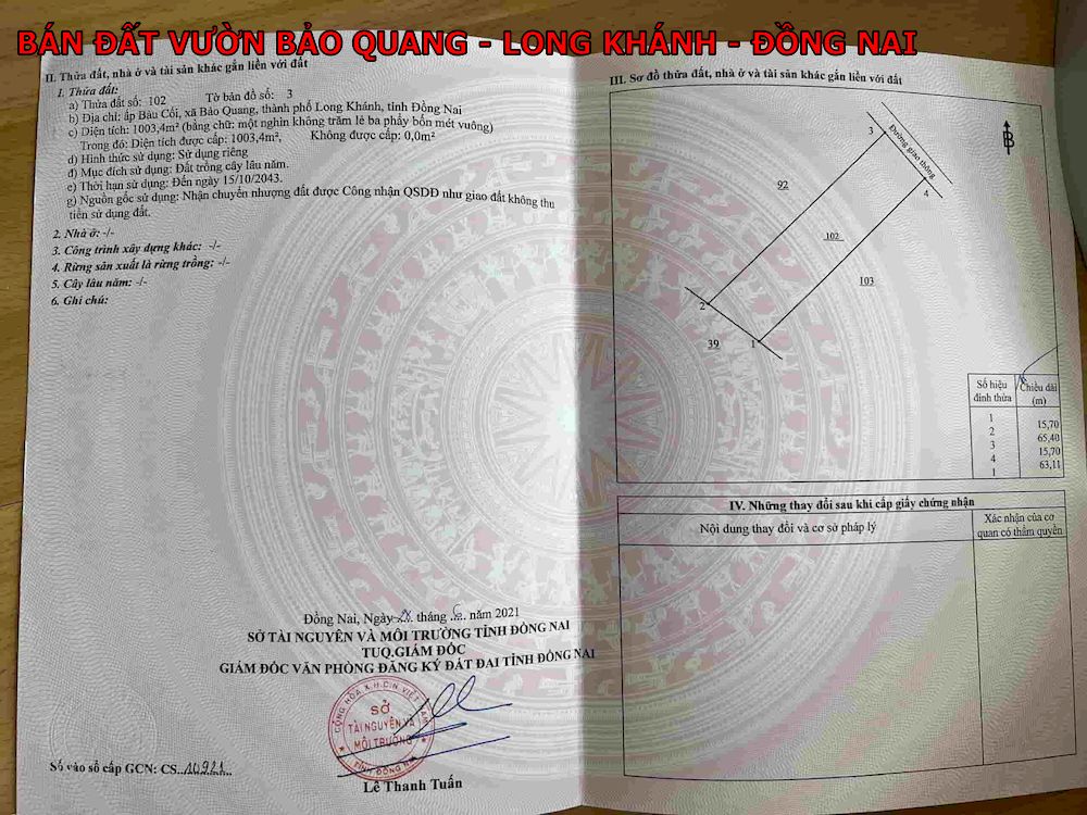Bán đất Bảo Quang, Long Khánh, Đồng Nai, gần dân cư, mặt tiền betong