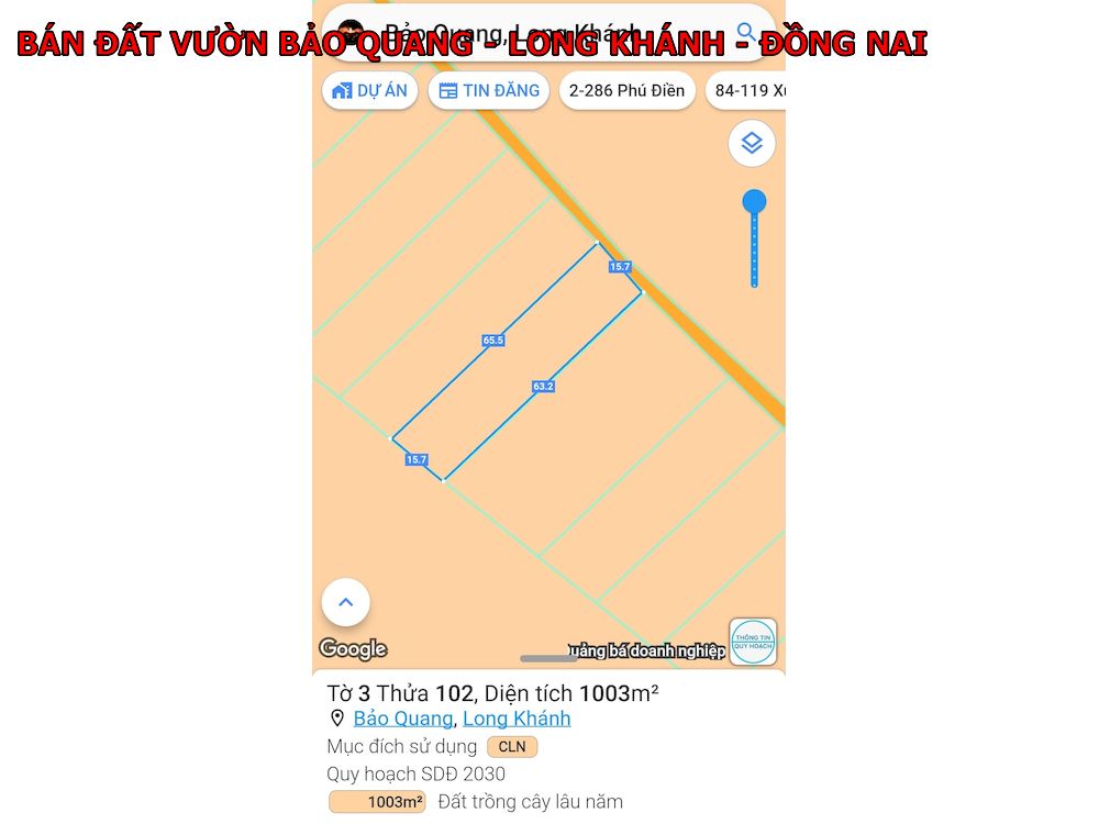 Bán đất Bảo Quang, Long Khánh, Đồng Nai, gần dân cư, mặt tiền betong
