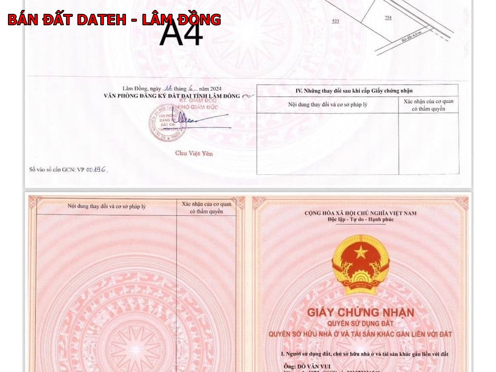 Bán đất giá rẻ tại Dateh – Lâm Đồng