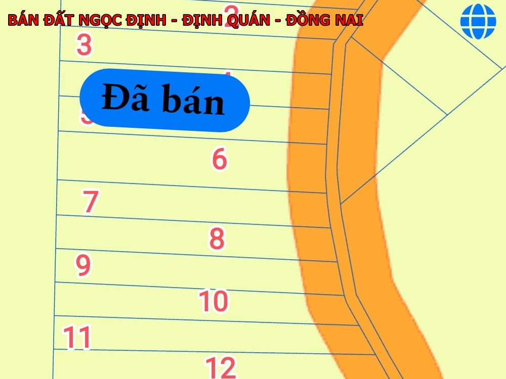 Bán sỉ hoặc lẻ 10 lô đất vườn tại Ngọc Định, Định Quán giá chỉ 4xxtr