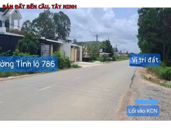 Bán đất Bến Cầu, Tây Ninh. Mặt tiền tỉnh lộ 786, đất 3 mặt tiền đẹp