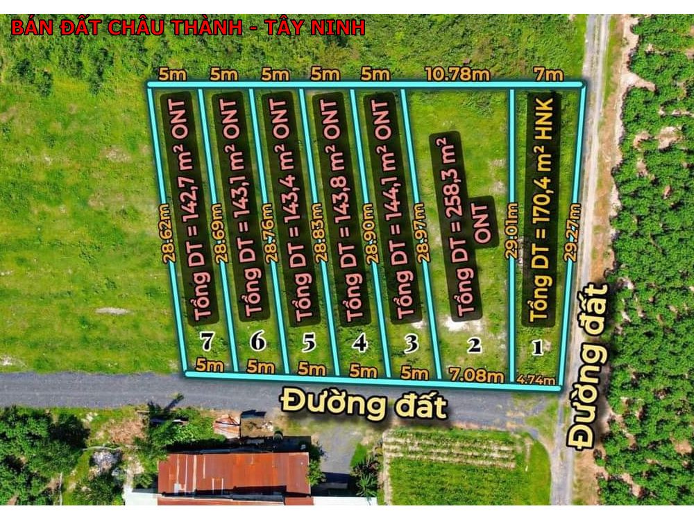 Bán đất Châu Thành Tây Ninh giá rẻ