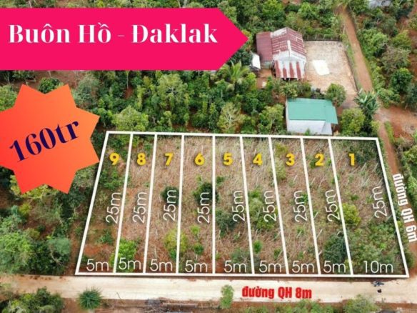160tr sở hữu đất tại Buôn Hồ – Đaklak