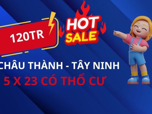 Siêu rẻ!!! 120tr sở hữu lô đất thổ cư tại Châu Thành – Tây Ninh