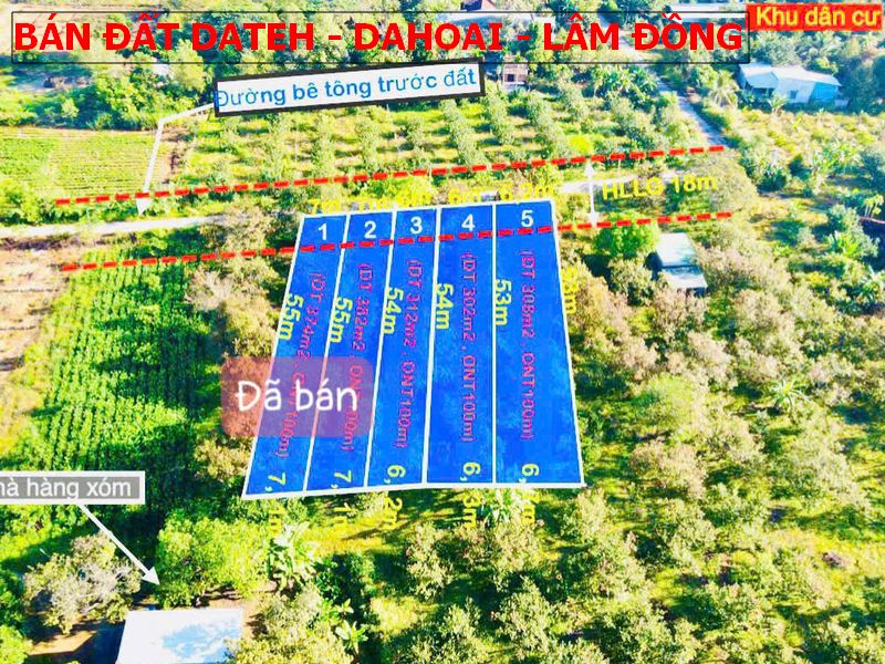 Bán đất Mỹ Đức – Dateh – Lâm Đồng sổ sẵn giá chỉ 270tr