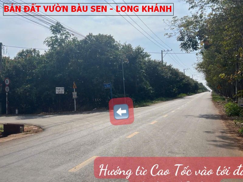 Bán đất vườn tại Bàu Sen, Long Khánh giá tốt nhất 1,45 tỷ/1487m2
