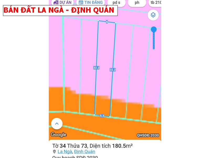 Bán đất La Ngà – Định Quán, chỉ 600tr