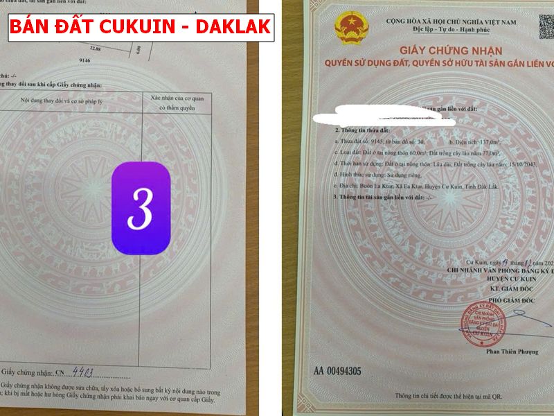 Bán đất Cư kuin – Daklak giá chỉ 150tr có thổ cư