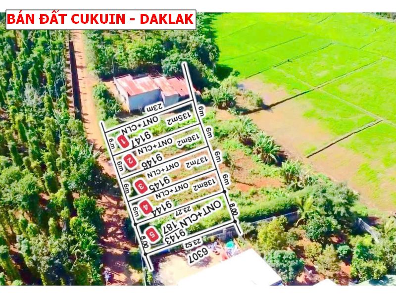 Bán đất Cư kuin – Daklak giá chỉ 150tr có thổ cư