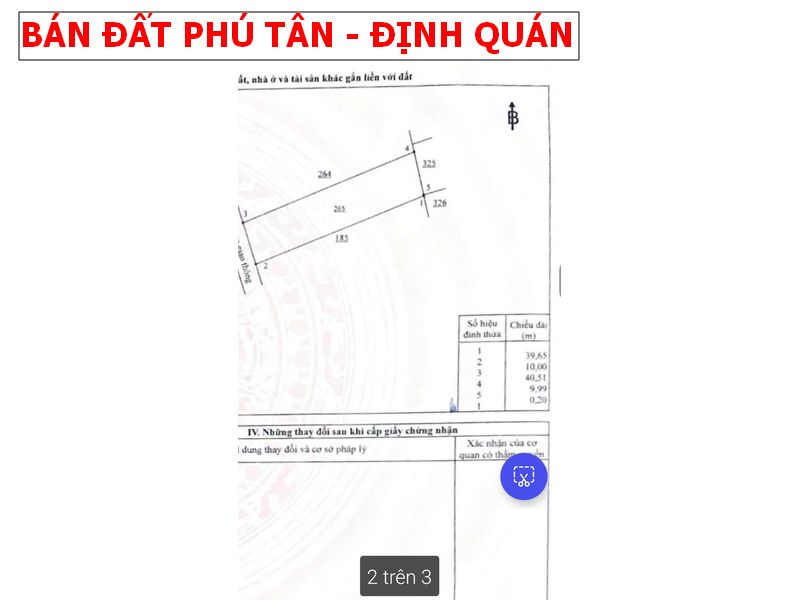 Chỉ 490tr sở hữu lô đất nền full thổ cư tai Phú Tân – Định Quán